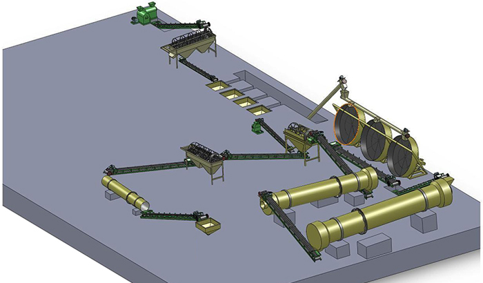 復(fù)合肥生產(chǎn)線(圖1) 復(fù)合肥生產(chǎn)線